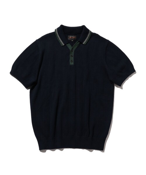 BEAMS PLUS(ビームスプラス)の「BEAMS PLUS / リネン コットン スキッパー ニット ポロシャツ(ポロシャツ・メンズ・グレー/ネイビー・S/M/L/XL)」の17枚目の写真