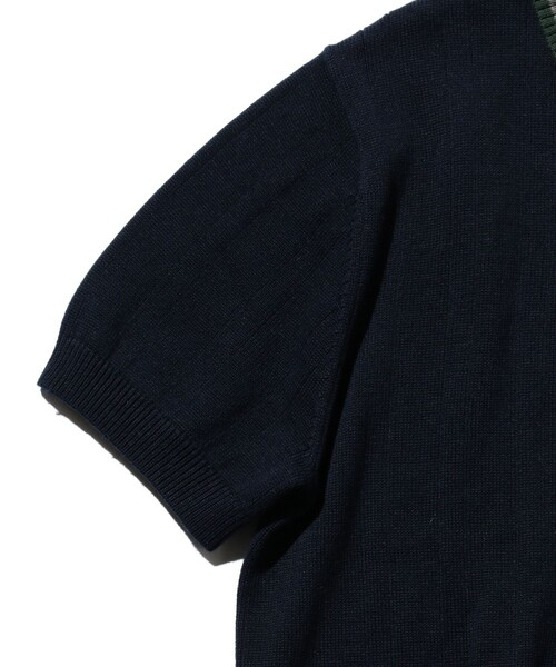 BEAMS PLUS(ビームスプラス)の「BEAMS PLUS / リネン コットン スキッパー ニット ポロシャツ(ポロシャツ・メンズ・グレー/ネイビー・S/M/L/XL)」の19枚目の写真