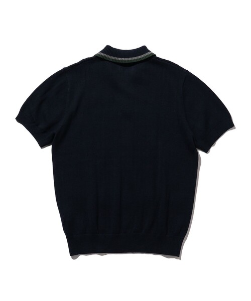 BEAMS PLUS(ビームスプラス)の「BEAMS PLUS / リネン コットン スキッパー ニット ポロシャツ(ポロシャツ・メンズ・グレー/ネイビー・S/M/L/XL)」の22枚目の写真