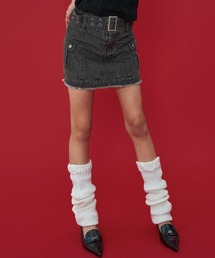 A'GEM/9 × .kom『 FANCY CLUB/ファンシークラブ』LOW-RISE CARGO MINI SKIRT/ローライズ ミニスカート