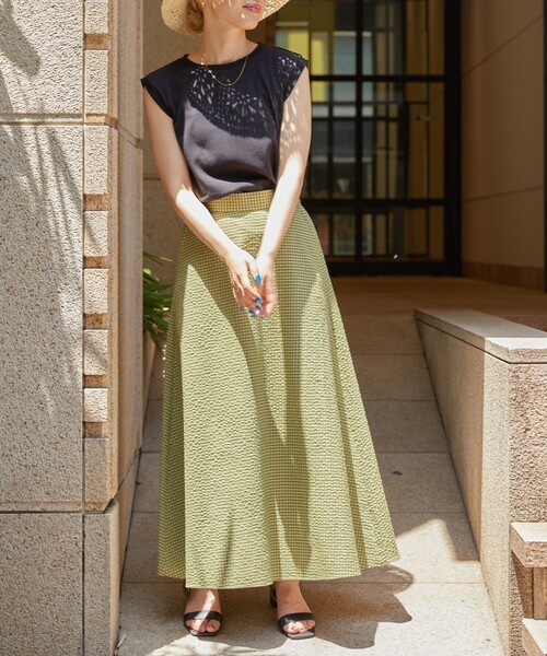 FREAK'S STORE(フリークスストア)の「【限定展開】MINT ノースリーブTシャツ(抗菌防臭・接触冷感)(Tシャツ/カットソー・レディース・ブルー/オフホワイト/ブラック/ピンク/グリーン/パープル・MEDIUM/SMALL/LARGE)」の15枚目の写真