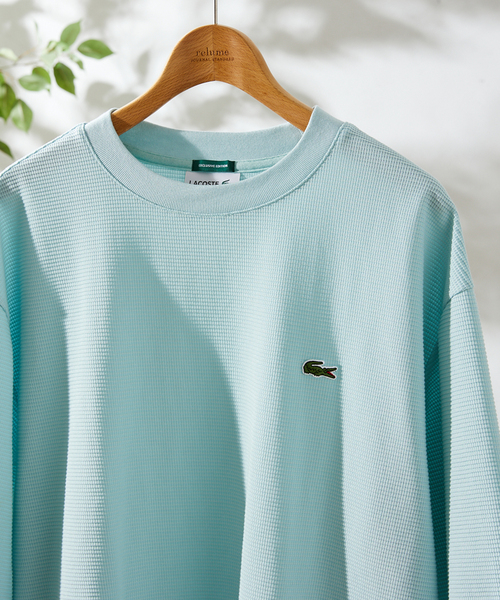 LACOSTE（ラコステ）の「【LACOSTE / ラコステ】別注 WAFFLE Tシャツ（Tシャツ/カットソー・メンズ・ベージュ/グリーン系その他/ブラック/アーミー/ホワイト・4/3/5）」の4枚目の写真