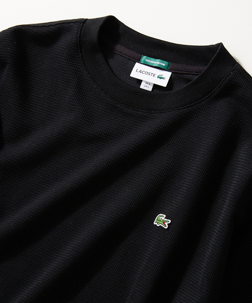 LACOSTE（ラコステ）の「【LACOSTE / ラコステ】別注 WAFFLE Tシャツ（Tシャツ/カットソー・メンズ・ベージュ/グリーン系その他/ブラック/アーミー/ホワイト・4/3/5）」の3枚目の写真
