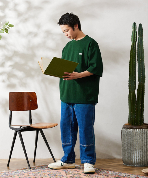 LACOSTE（ラコステ）の「【LACOSTE / ラコステ】別注 WAFFLE Tシャツ（Tシャツ/カットソー・メンズ・ベージュ/グリーン系その他/ブラック/アーミー/ホワイト・4/3/5）」の14枚目の写真