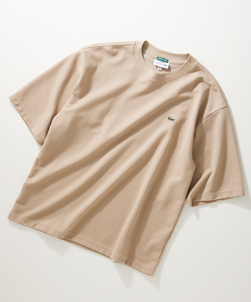 LACOSTE（ラコステ）の「【LACOSTE / ラコステ】別注 WAFFLE Tシャツ（Tシャツ/カットソー・メンズ・ベージュ/グリーン系その他/ブラック/アーミー/ホワイト・4/3/5）」の11枚目の写真