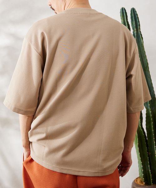 LACOSTE（ラコステ）の「【LACOSTE / ラコステ】別注 WAFFLE Tシャツ（Tシャツ/カットソー・メンズ・ベージュ/グリーン系その他/ブラック/アーミー/ホワイト・4/3/5）」の20枚目の写真