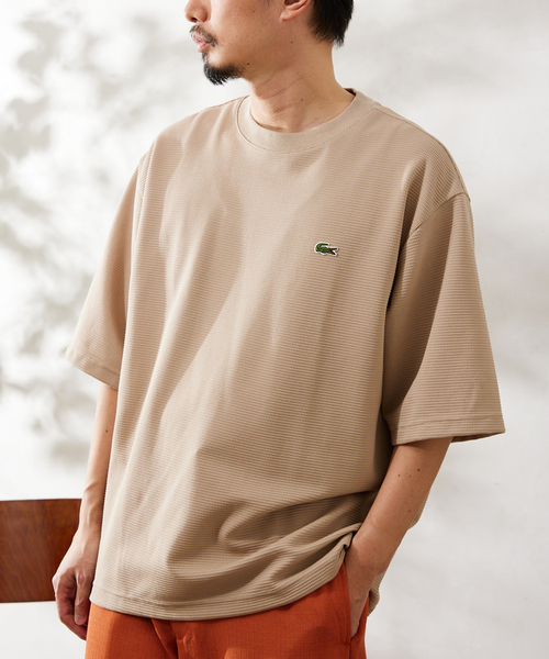LACOSTE（ラコステ）の「【LACOSTE / ラコステ】別注 WAFFLE Tシャツ（Tシャツ/カットソー・メンズ・ベージュ/グリーン系その他/ブラック/アーミー/ホワイト・4/3/5）」の16枚目の写真