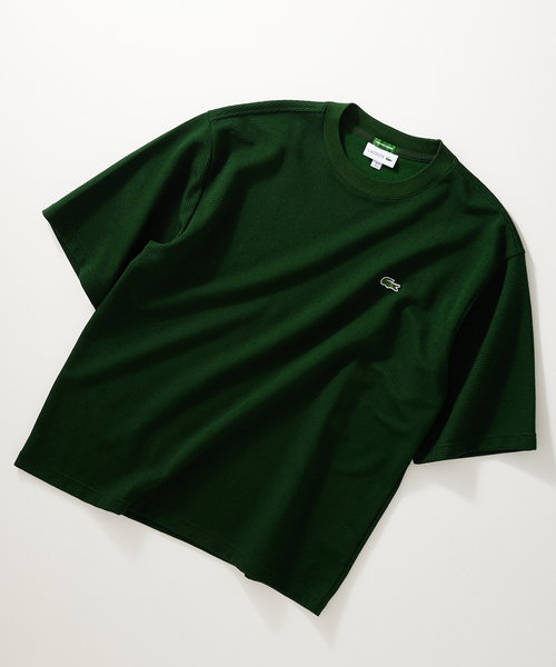 LACOSTE（ラコステ）の「【LACOSTE / ラコステ】別注 WAFFLE Tシャツ（Tシャツ/カットソー・メンズ・ベージュ/グリーン系その他/ブラック/アーミー/ホワイト・4/3/5）」の8枚目の写真