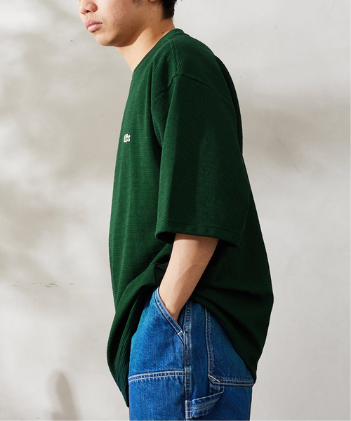 LACOSTE（ラコステ）の「【LACOSTE / ラコステ】別注 WAFFLE Tシャツ（Tシャツ/カットソー・メンズ・ベージュ/グリーン系その他/ブラック/アーミー/ホワイト・4/3/5）」の12枚目の写真