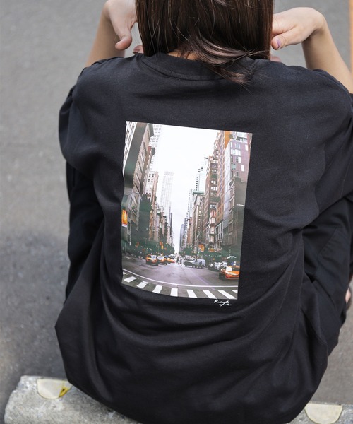 ZIP FIVE（ジップファイブ）の「【ZIP FIVE】【ユニセックス】3タイプ 刺繍・プリントデザイン＆フォトデザイン ビッグシルエットアソートTシャツ（Tシャツ/カットソー・メンズ・ブラック系1/ホワイト/ネイビー/オートミール/ホワイト系/ホワイト系1/クリーム/ブラック系2/ホワイト系3/ネイビー系/ホワイト系2/アイボリー系/ブラック系3/ブラック/ブラック系・LARGE/SMALL/MEDIUM）」の9枚目の写真