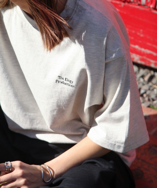 ZIP FIVE（ジップファイブ）の「【ZIP FIVE】【ユニセックス】3タイプ 刺繍・プリントデザイン＆フォトデザイン ビッグシルエットアソートTシャツ（Tシャツ/カットソー・メンズ・ブラック系1/ホワイト/ネイビー/オートミール/ホワイト系/ホワイト系1/クリーム/ブラック系2/ホワイト系3/ネイビー系/ホワイト系2/アイボリー系/ブラック系3/ブラック/ブラック系・LARGE/SMALL/MEDIUM）」の12枚目の写真