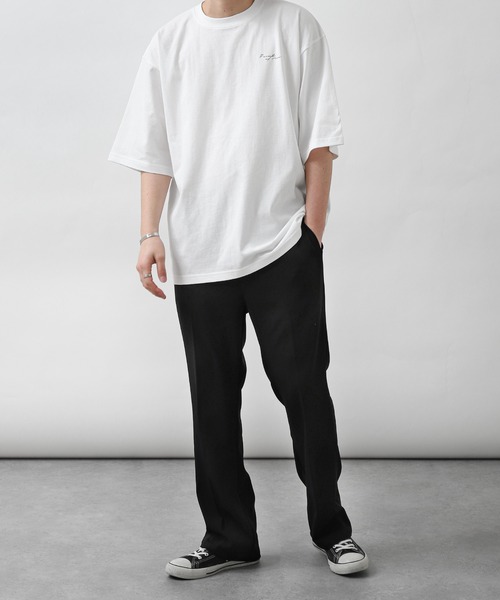 ZIP FIVE（ジップファイブ）の「【ZIP FIVE】【ユニセックス】3タイプ 刺繍・プリントデザイン＆フォトデザイン ビッグシルエットアソートTシャツ（Tシャツ/カットソー・メンズ・ブラック系1/ホワイト/ネイビー/オートミール/ホワイト系/ホワイト系1/クリーム/ブラック系2/ホワイト系3/ネイビー系/ホワイト系2/アイボリー系/ブラック系3/ブラック/ブラック系・LARGE/SMALL/MEDIUM）」の22枚目の写真