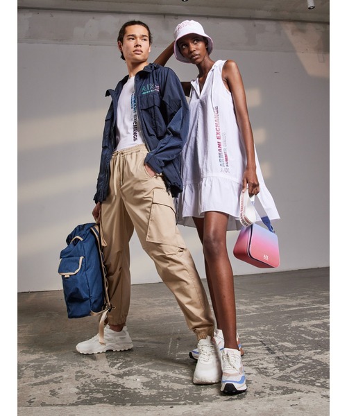 関税送料込♪ARMANI EXCHANGE/ノースリーブナイロン ワンピース ARMANI EXCHANGE(アルマーニエクスチェンジ)の「【A|X