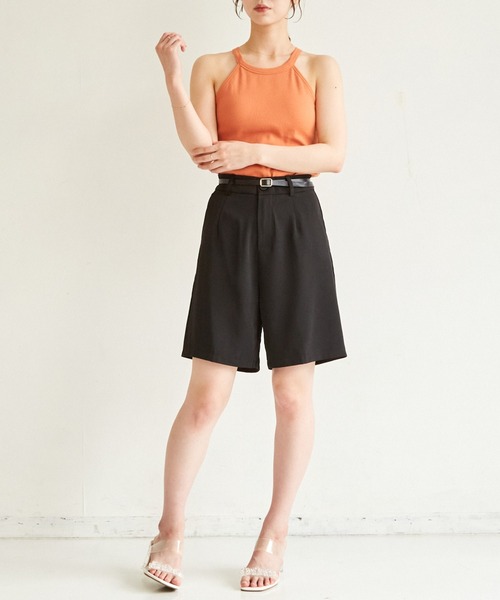 paravion（パラビオン）の「【カップ付きで楽ちん】ホルターネックタンク（タンクトップ・レディース・ブラック/アイボリー/オレンジ・FREE）」の20枚目の写真