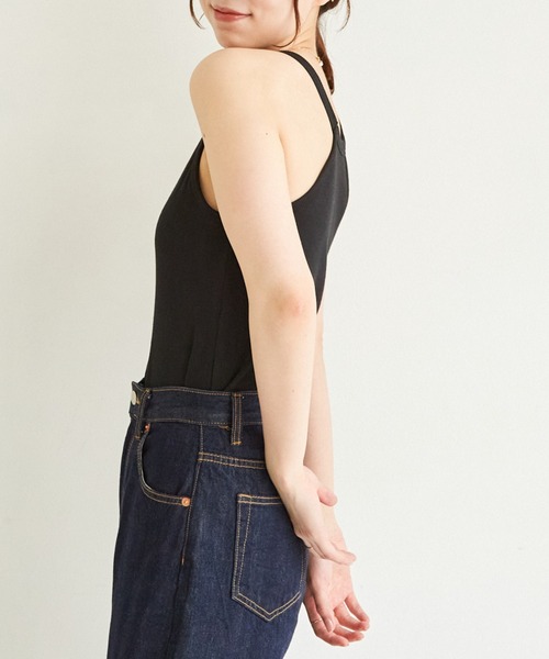 paravion（パラビオン）の「【カップ付きで楽ちん】ホルターネックタンク（タンクトップ・レディース・ブラック/アイボリー/オレンジ・FREE）」の8枚目の写真