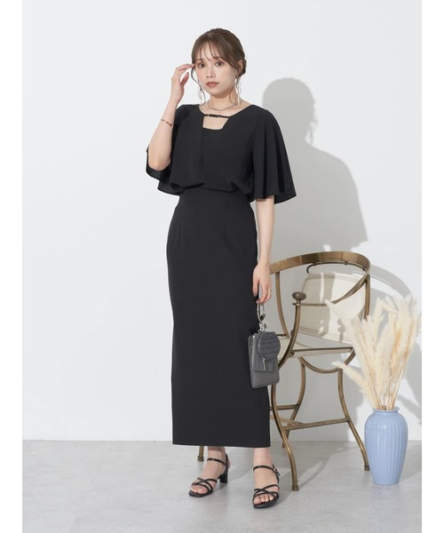 earth music&ecology（アースミュージックアンドエコロジー）の「2WAYショルダースリットブラウス（シャツ/ブラウス・レディース・オフホワイト/ブラック/サックスブルー・FREE）」の7枚目の写真