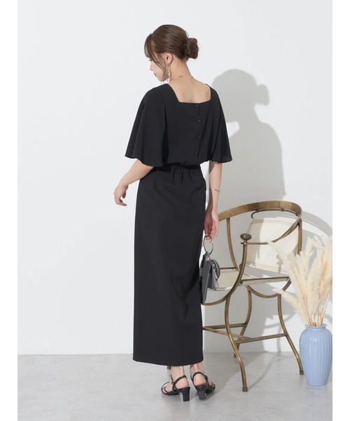 earth music&ecology（アースミュージックアンドエコロジー）の「2WAYショルダースリットブラウス（シャツ/ブラウス・レディース・オフホワイト/ブラック/サックスブルー・FREE）」の9枚目の写真