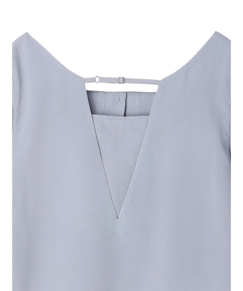 earth music&ecology（アースミュージックアンドエコロジー）の「2WAYショルダースリットブラウス（シャツ/ブラウス・レディース・オフホワイト/ブラック/サックスブルー・FREE）」の18枚目の写真