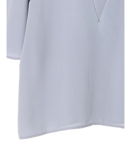 earth music&ecology（アースミュージックアンドエコロジー）の「2WAYショルダースリットブラウス（シャツ/ブラウス・レディース・オフホワイト/ブラック/サックスブルー・FREE）」の20枚目の写真