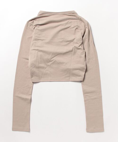 ALAND（エーランド）の「Anothera／シャーリングTOP 2199718（Tシャツ/カットソー・レディース・ブラック/カーキ/ベージュ・FREE）」の6枚目の写真