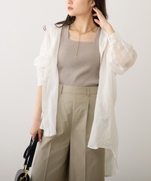 PUAL CE CIN | 【Du noir】ラミー前開きブラウス(シャツ/ブラウス)