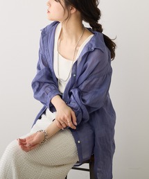 PUAL CE CIN | 【Du noir】ラミー前開きブラウス(シャツ/ブラウス)