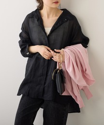 PUAL CE CIN | 【Du noir】ラミー前開きブラウス(シャツ/ブラウス)