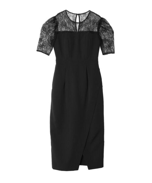 LAGUNAMOON(ラグナムーン)の「【WEB限定】LADYハーフスリーブレースカッティングドレス(ドレス・レディース・ブラック/ネイビー・SMALL/MEDIUM)」の20枚目の写真