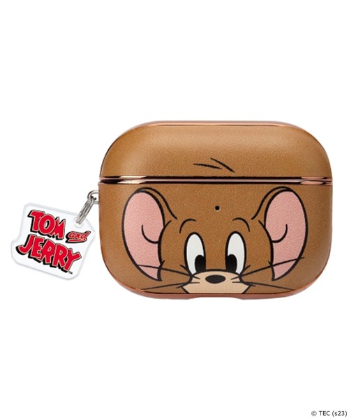 Tom&Jerry(トムアンドジェリー)の「【公式】トムとジェリー レザーケース AirPodsPro2(ヘッドフォン/イヤホン・レディース・ブラウン/グレー・FREE)」の1枚目の写真