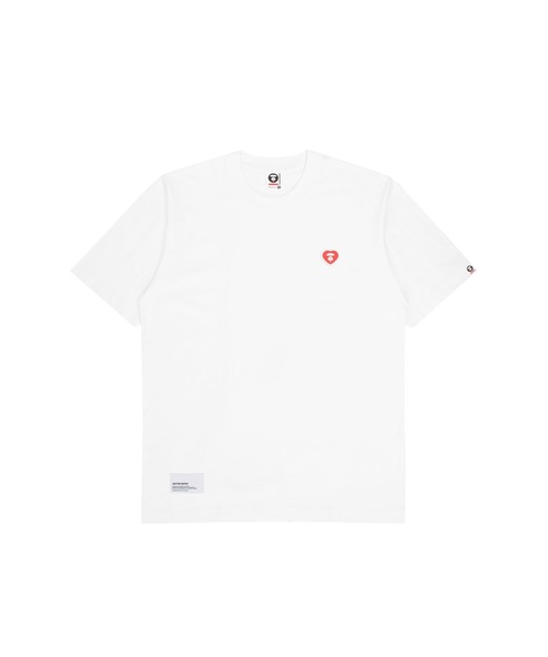 AAPE BY A BATHING APE（エーエイプバイアベイシングエイプ）の「AAPE NOW HEART FACE TEE（Tシャツ/カットソー・メンズ・ライトピンク/グリーン系その他5/ホワイト/ブラック・LARGE/X-LARGE/MEDIUM/SMALL）」の2枚目の写真