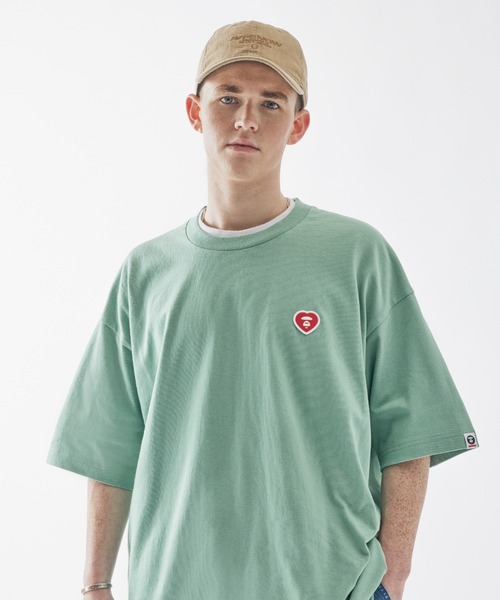 AAPE BY A BATHING APE（エーエイプバイアベイシングエイプ）の「AAPE NOW HEART FACE TEE（Tシャツ/カットソー・メンズ・ライトピンク/グリーン系その他5/ホワイト/ブラック・LARGE/X-LARGE/MEDIUM/SMALL）」の12枚目の写真