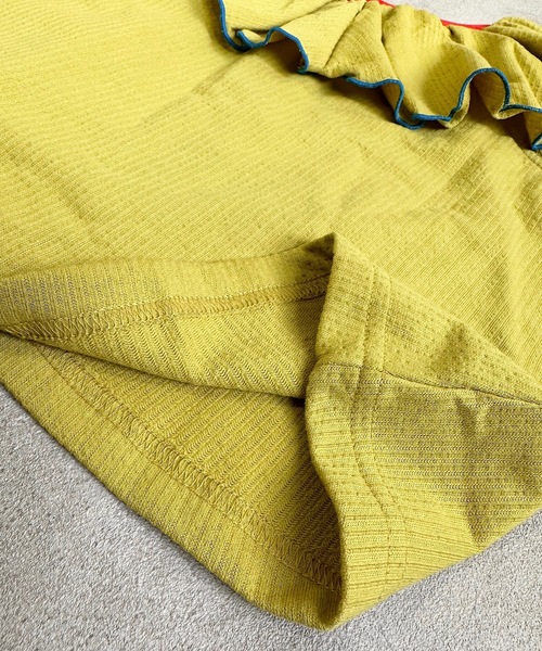 CALMIA（カルミア）の「２WAYフリルカットソー(90～150cm)（Tシャツ/カットソー・キッズ・ピンク/チャコール/イエロー・90/100/110/120/130/140/150）」の12枚目の写真