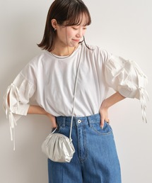 CIAOPANIC TYPY | 袖リボンボリュームデザインtee(Tシャツ/カットソー)