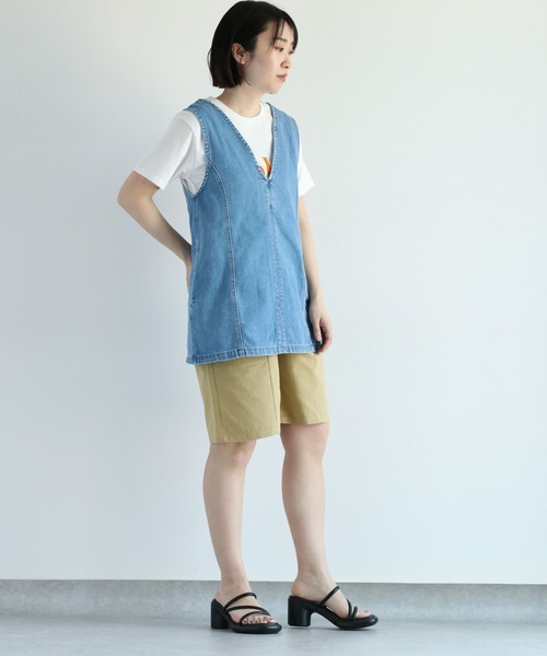 cepo（セポ）の「ロングデニムベスト ２WAY セットアップ可能（ベスト・レディース・ブルー系2/ブルー系3・M）」の18枚目の写真