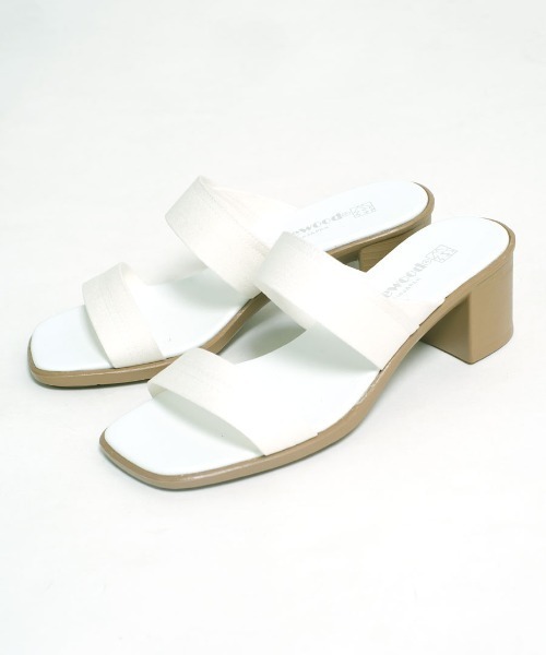 さんだる ブラッククリアハイソール サンダル/ダブルベルト/ダブルモンク/グルカ