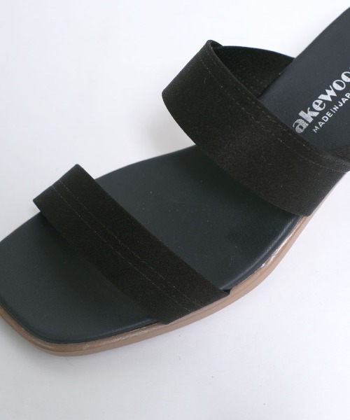 セール】日本製 つっかけ ダブルベルト ヒールサンダル（サンダル