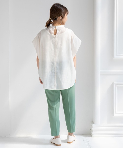 Elura（エルーラ）の「【小柄サイズ Elkotona】コトナサラサラサマーテーパードパンツ（その他パンツ・レディース・ホワイト/ブラック/グリーン系その他4/ライトピンク/ネイビー/グリーン系その他/ダークネイビー/ホワイト系その他5/カーキ/グレー系その他7・MEDIUM/SMALL）」の22枚目の写真