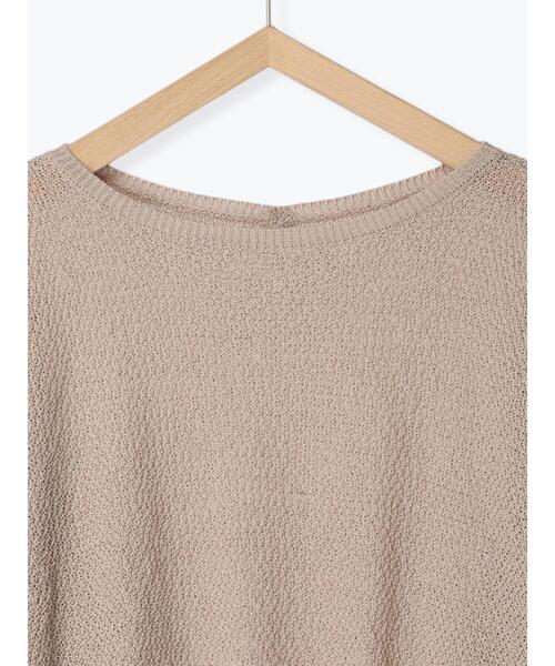 Samansa Mos2 blue（サマンサモスモスブルー）の「◎シアーニットプルオーバー（ニット/セーター・レディース・キナリ/ブラック/ライトベージュ・F）」の15枚目の写真