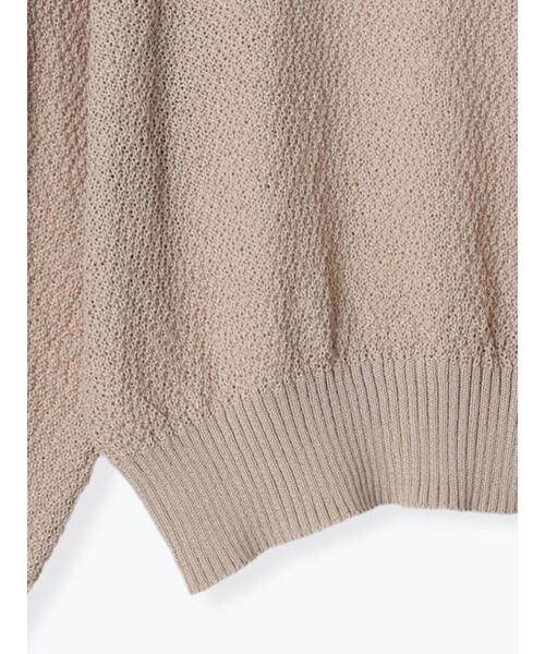 Samansa Mos2 blue（サマンサモスモスブルー）の「◎シアーニットプルオーバー（ニット/セーター・レディース・キナリ/ブラック/ライトベージュ・F）」の17枚目の写真