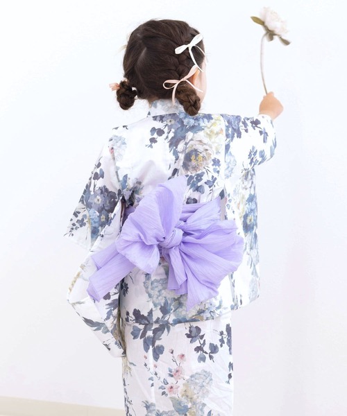 リンクコーデ】簡単着付け 浴衣 4点セット [接触冷感加工]（浴衣