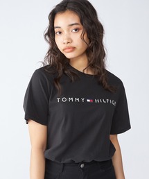 トミーヒルフィガープリント半袖Tシャツ