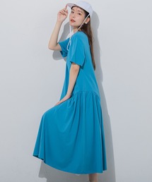 VICKY | 【すっぽり楽ちん】カットギャザー切替フレアワンピース《洗濯機で洗える》(ワンピース)