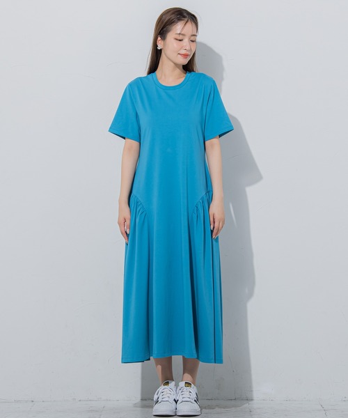 VICKY（ビッキー）の「【すっぽり楽ちん】カットギャザー切替フレアワンピース《洗濯機で洗える》（ワンピース・レディース・ベージュ/ブラック/ブルー・M）」の11枚目の写真