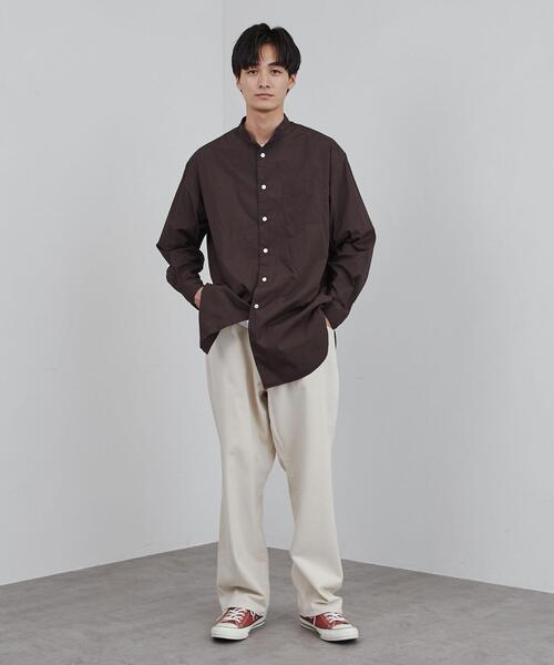 coen（コーエン）の「ビッグシルエットブロードロングシャツ（シャツ/ブラウス・メンズ・ライトブルー/ダークブラウン・S/M/L/XL）」の20枚目の写真