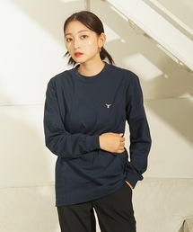 【HANES/ヘインズ】BEEFY ワンポイント ロングTシャツ H8-X40 ビーフィー ロンT ヘビーウェイト ユニセックス コットン100%