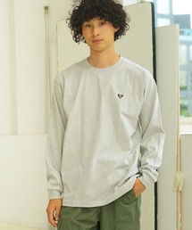 【HANES/ヘインズ】BEEFY ワンポイント ロングTシャツ H8-X40 ビーフィー ロンT ヘビーウェイト ユニセックス コットン100%