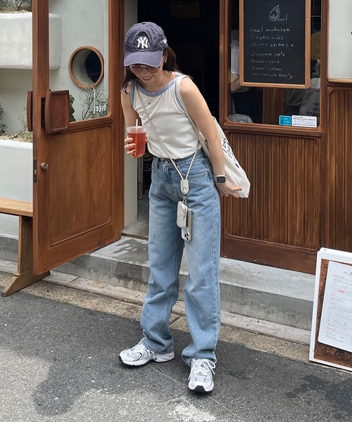 LE MORE（リモア）の「配色ボートネックノースリーブTEE（タンクトップ・レディース・アイボリー/ブラック・FREE）」の20枚目の写真