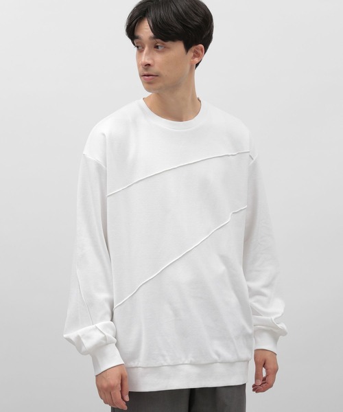 LAKOLE(ラコレ)の「ポンチメロープルオーバー / 968044(Tシャツ/カットソー・メンズ・ブラック/ホワイト/ブラウン・MEDIUM/LARGE)」の1枚目の写真