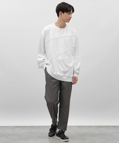 LAKOLE(ラコレ)の「ポンチメロープルオーバー / 968044(Tシャツ/カットソー・メンズ・ブラック/ホワイト/ブラウン・MEDIUM/LARGE)」の4枚目の写真