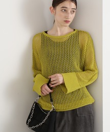 N.（N. Natural Beauty Basic） | ◆メッシュ編みオーバーサイズニット(ニット/セーター)